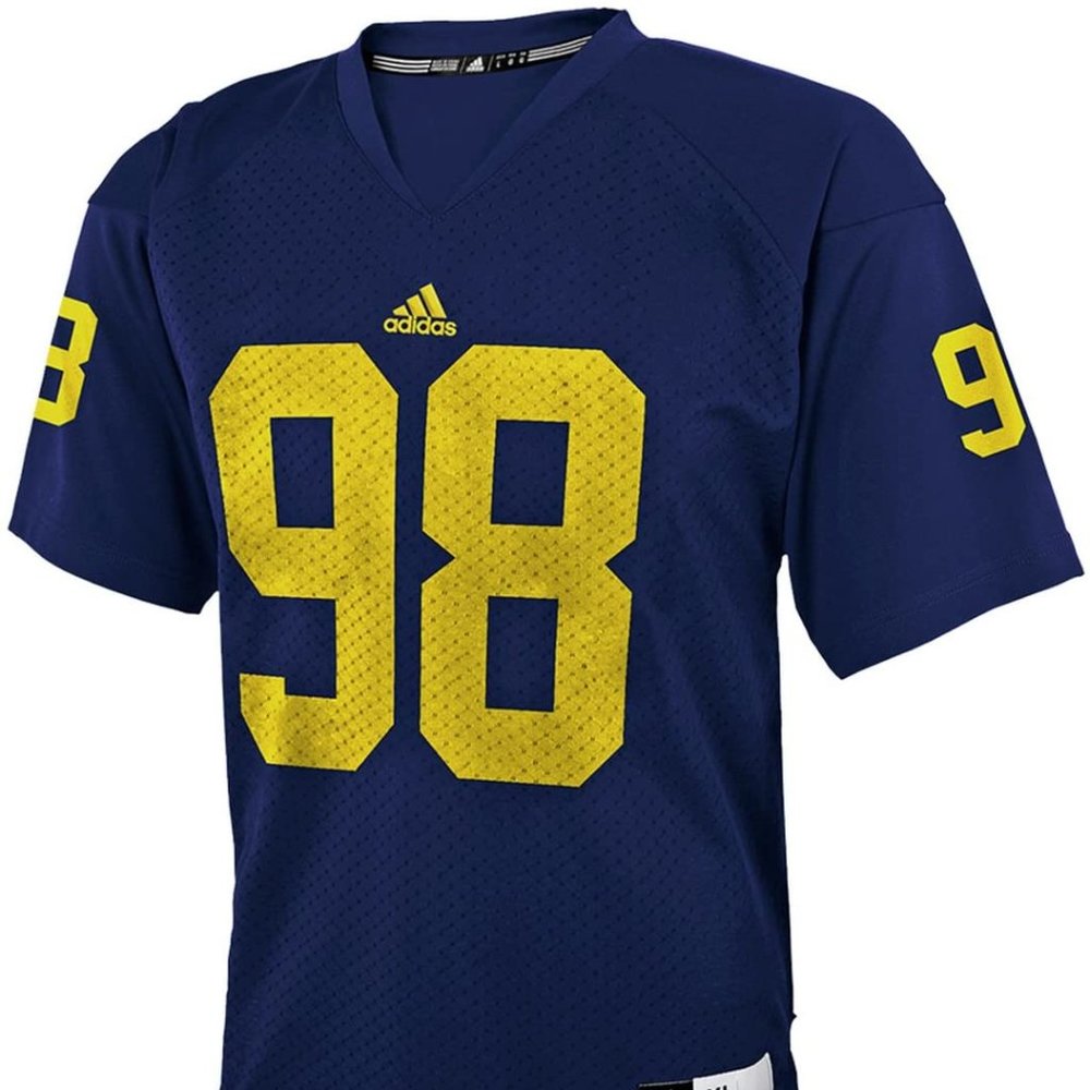 Adidas Michigan Wolverines #98 Youth Jersey XL